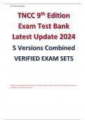 2024/2025 TNCC 9th Edition Exam Question Bank