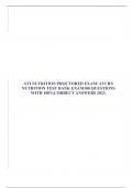ATI NUTRITION PROCTORED EXAM/ ATI RN NUTRITION TEST BANK EXAM100 QUESTIONS WITH 100%CORRECT ANSWERS 2023.