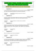 NURS 6501 FINAL EXAM AUG 2020 with more than 100 actual answers NURS 6501 FINAL EXAM AUG 2020 with more than 100 actual answers NURS 6501 FINAL EXAM AUG 2020 with more than 100 actual answers NURS 6501 FINAL EXAM AUG 2020 with more than 100 actual answers