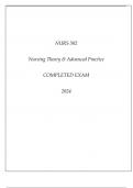 NURS 502 NURSING THEORY & ADVANCED PRACTICE COMPLETED EXAM 2 2024.