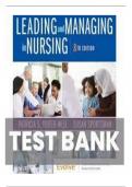 Test Bank For Leading and Managing in Nursing, 8th Edition by Patricia S. Yoder-Wise, Susan Sportsman Chapter 1-25