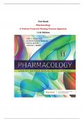 Test Bank For Pharmacology A Patient-Centered Nursing Process Approach 11th Edition by Linda E. McCuistion, Kathleen Vuljoin DiMaggio, Mary B. Winton, Jennifer J. Yeager |All Chapters,  Year-2023/2024|