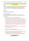 Straighterline Microbiology Lab BIO250L Lab 7 Microbial Genetics & Genetic Engineering Worksheet (New Version Updated) Scored 100%