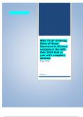 WGU C918- Evolving Roles of Nurse Educators in Diverse Analysis of the ANE Role 2023 End of year with complete solution