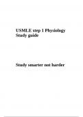 USMLE step 1 Physiology Study guide - Study smarter not harder