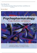 Test Bank For Psychopharmacology Drugs the Brain and Behavior 4th Edition By Meyer Nursing||ISBN-10 1605359874||ISBN-13 978-1605359878||complete guide with verified answers