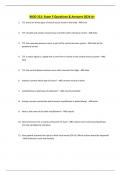 BIOD 151: Exam 5 Questions & Answers 2024 A+