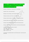 NBCE I - GENERAL ANATOMY SCOTT EXAM WITH VERIFIED SOLUTIONS ALREADY GRADED A+