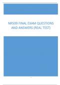 NR509 Final Exam Questions and Answers 2024 