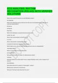 ECG ANALYSIS RHYTHM RECOGNITION (RELIAS) WITH VERIFIED SOLUTIONS