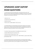 UPGRADED AANP AGPCNP EXAM QUESTIONS 