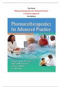 Test Bank For Pharmacotherapeutics for Advanced Practice A Practical Approach 5th Edition By Virginia Poole Arcangelo, Andrew M Peterson, Veronica Wilbur, Tep M. Kang |All Chapters,  Year-2023/2024|