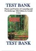 Test Bank - Theory and Practice of Counseling and Psychotherapy, Enhanced 10th Edition by Gerald Corey