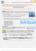 Waves GIZMOS Lab Sheet/ Student Exploration: Waves 2024