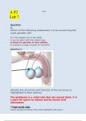 2023 BIOD 152 Lab 7 Exam (Portage learning) with correct answers GRADED A