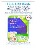 Test Bank - Pediatric Nursing: Caring for Children and Their Families 3rd edition by Nicki L. Potts 