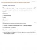 NR-436: | NR 436 RN COMMUNITY HEALTH NURSING TRIAL EXAM 5 QUESTIONS WITH CORRECT ANSWERS