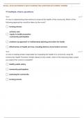 NR-436: | NR 436 RN COMMUNITY HEALTH NURSING TRIAL EXAM 7 QUESTIONS WITH CORRECT ANSWERS