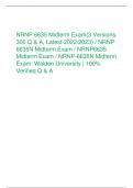 NRNP 6635 Midterm Exam(3 Versions, 300 Q & A, Latest-2022/2023) / NRNP 6635N Midterm Exam / NRNP6635 Midterm Exam / NRNP-6635N Midterm Exam: Walden University | 100% Verified Q & A