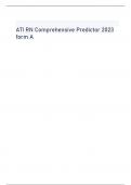 ATI RN COMPREHENSIVE PREDICTOR 2023 NGN/ NGN RN ATI COMPREHENSIVE PREDICTOR 2023 -REAL EXAM