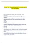  Argus Certification questions and answers well illustrated.