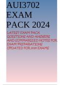 AUI3702 EXAM PACK 2024