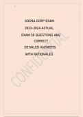 SOCRA CCRP EXAM 2023-2024 ACTUAL EXAM 50 QUESTIONS AND CORRECT