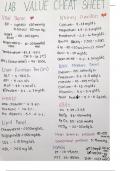 Lab values cheat sheet (nclex)