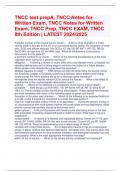 TNCC test prepA, TNCC Notes for Written Exam, TNCC Notes for Written Exam, TNCC Prep, TNCC EXAM, TNCC 8th Edition | LATEST 2024/2025