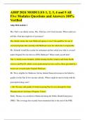 AHIP 2024 MODULES 1, 2, 3, 4 and 5 (ACTUAL AHIP 2024 MODULES 1, 2, 3, 4 and 5 (ACTUAL TESTs) All Five Modules Questions and Answers 100% Verified) All Five Modules Questions and Answers 100% Verified