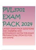 PVL3701 EXAM PACK 2024 