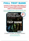 Test Bank - Anatomy & Physiology 10th Edition by Kevin T. Patton