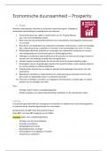 Samenvatting SDG's Prosperity - economische duurzaamheid