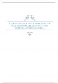 ILLINOIS PESTICIDE APPLICATOR RIGHTS OF WAY 2023 COMPLETE EXAM WITH 100% VERIFIED ANSWERS | RATED A+