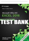 Test Bank For Shelly Cashman Series® Microsoft® Office 365 & Excel 2016: Comprehensive - 1st - 2017 All Chapters - 9781305870727