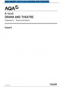 AQA INSERT 2023 A-level DRAMA AND THEATRE