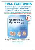 Beckmann and Ling's Obstetrics and Gynecology 9th Edition By Robert Casanova Test Bank 