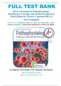 Test Bank for Davis Advantage for Pathophysiology 3rd Edition by Theresa Capriotti