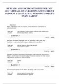 NURS 6501 /NURS 6501N ADVANCED PATHOPHYSIOLOGY MIDTERM EXAM 600 MIDTERM EXAM QUESTIONS AND CORRECT ANSWERS ( WALDEN UNIVERSITY) |VERIFIED DOCUMENT FOR MIDTERM EXAM PREPARATION 2024