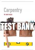 Test Bank For Carpentry 1st Edition All Chapters - 9780134057156