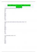 A Bundle Of NIH Stroke Scale / NHISS  100% Latest Updated 