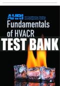 Test Bank For Fundamentals of HVACR 3rd Edition All Chapters - 9780137400164