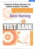 TEXTBOOK OF BASIC NURSING 11TH EDITION ROSDAHL TEST BANK