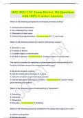 2022-2023 CST Exam Review Questions with 100% Correct Answers