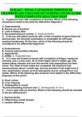 NUR 667 – FINAL CAPASTONE PORTFOLIO CHAMBERLAIN COLLEGE OF NURSING STUDY GUIDE WITH COMPLETE SOLUTION 2024!!