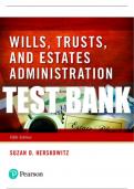 Test Bank For Wills, Trusts, and Estates Administration 5th Edition All Chapters - 9780137407361