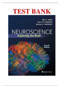 TEST BANK NEUROSCIENCE EXPLORING THE BRAIN 4TH EDITION