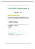 NUR2502 Final Exam (Latest 2023-2024) Multidimensional Care III  MDC 3 - Rasmussen