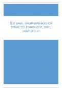 Test Bank - Group Dynamics for Teams, 5th Edition (Levi, 2017), Chapter 1-17