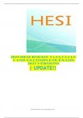 2019 HESI RNEXIT V1,V2,V3,V4,V 5 AND V8 COMPLETE EXAMS 2023 VERSIONS | UPDATE!!